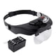 thumbnail image 1 of Lupa de diadema manos libres Lupa de diadema manos libres Gafas de visera iluminadas por LED 4 Lentes desmontables Lupa para procesamiento Reparación Grabado ANGGREK  Otros, 1 of 8