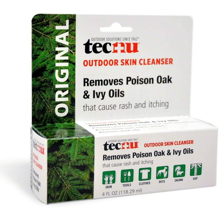 Tecnu Poison Ivy Oak Sumac Skin Cleanser 4 oz Removes Urushiol and