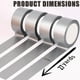 thumbnail image 4 of Cinta Adhesiva Resistente, 2 Pulgadas X 27 Yardas, Paquete de 6 Cintas Adhesivas Plateadas, Impermeables, Fuertes, Flexibles y Adhesivas para Interiores y Exteriores, 4 of 5