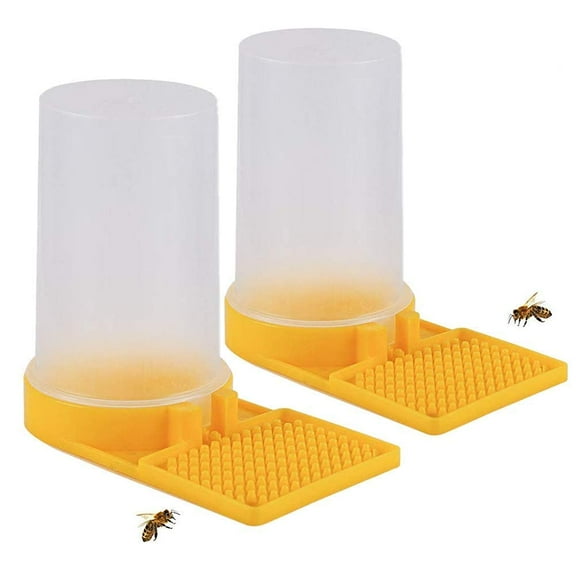Visland 2 Pack Beehive Beekeeping Water Dispenser, Honey Beehive Entrance Feeder Bee Drinking Beekeeping Equipment Nest Beekeeper Tool
