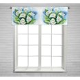 thumbnail image 1 of ABPHQTO Bouquet White Calla Lilies Ventana Cortina Valance Rod Pocket 45x130 cm, 1 of 1