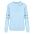 thumbnail image 4 of gakvbuo Christmas Sweater for Women Pullover Tops Fall Tunic Blouse Hoodless Sweatshirt 1, 4 of 5