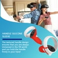 thumbnail image 4 of Housse de Poignée VR en Silicone, Housse en Verre VR, Housse de Poignée VR en Silicone, Accessoire Demi-Manette de Remplacement pour Oculus Quest 2, Rouge, 4 of 9