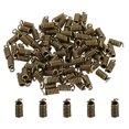 thumbnail image 1 of Unique Bargains Cord End Caps, 100Pcs 3x7mm Metal Spring Coil End Tips Crimp Terminators Caps Bronze Tone, 1 of 5