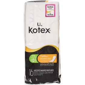 U By Kotex Lightdays Plus Absorbent Liners 40 Count Each Walmart Com Walmart Com