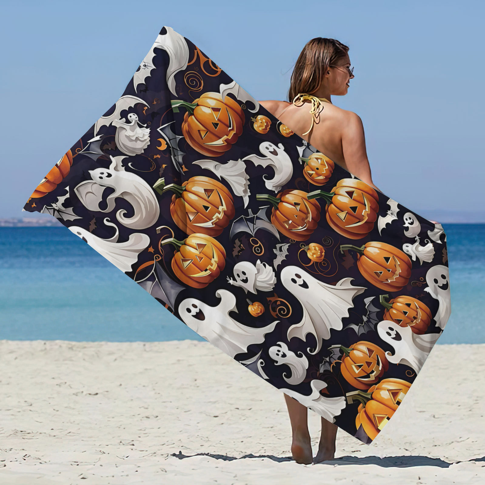Halloween beach towel hotsell