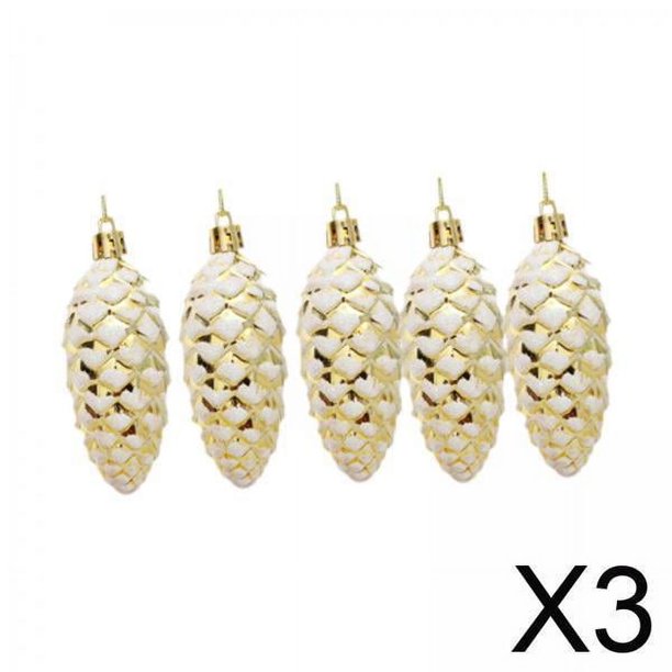 Bolas colgantes para fiestas,árbol de navidad piñas adornos cono de pino de navidad,adornos pequeños colgantes irrompibles colgantes brillantes,brillo fiesta boda porche interior patio,casa