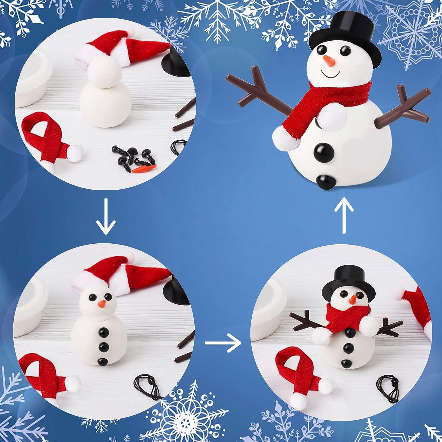 Easy Snowman Craft - Winter Craft For Kids - Non-Toy Gifts