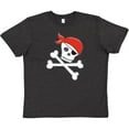thumbnail image 3 of Inktastic Pirate Skull and Crossbones Youth T-Shirt, 3 of 5