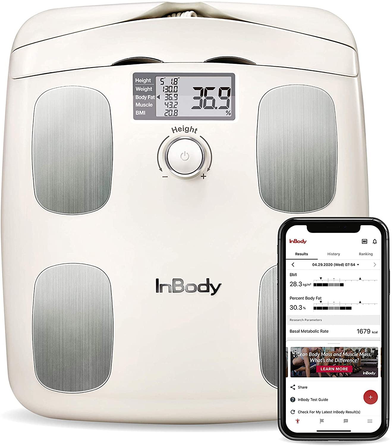 InBody, InBody Dial H20N Full Body Composition Scale, Bluetooth