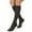Black, variant on Unisex ActiveWear Knee-High Moderate Compression Socks ''1 Count, Cool Black, 29 - 33 Ankle, 34 - 50 Calf, XL''