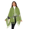 thumbnail image 3 of FORMRS Womens Scarf Winter Soft Long Big Warm Shawls Wrap Tassel Scarves, Light Black Martini, 3 of 9
