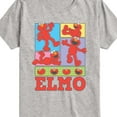 thumbnail image 3 of Sesame Street - Elmo Grid - Toddler and Youth Short Sleeve Graphic T-Shirt, 3 of 5