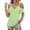 Green #5, variant on Cold Shoulder Tops Woman Solid V Neck Shirts 2026 Summer Ruffle Short Sleeve Casual Low Back T Shirts Flutter Knot Strap Basic Lightweight Tees Green 2XL
