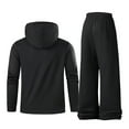 thumbnail image 3 of HAiming Mens Tracksuits Sweatsuits 2 Piece Outfit Button Long Sleeve Hoodies Wide Leg Sweatpants Casual Athletic Sets, 3 of 3