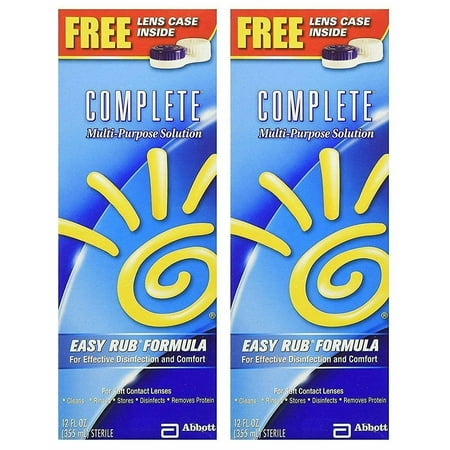 COMPLETE Multi-Purpose Solution Easy Rub Formula 12 oz Pack of 2