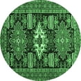 thumbnail image 1 of Ahgly Company Indoor Round Persian Emerald Green Traditional Area Rugs, 6' Round, 1 of 4