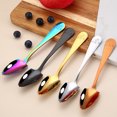 thumbnail image 4 of Coofit 4PCS Fruit Spoon Sawteeth Stainless Steel Spoon Flatware Spoon for Grapefruit, 4 of 10