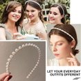 thumbnail image 4 of Diademas doradas Laklulu, aros para el pelo, accesorios para el pelo de boda para mujeres y niñas, 4 of 5