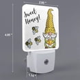 thumbnail image 2 of Naloa Gnome Sweet Honey Night Lights Plug into Wall, Dusk to Dawn Sensor Warm White Led Night Light 0.5W, Nightlight suit for Adults, Bedroom, Bathroom, Hallway, Kitchen, 2 of 5