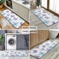 thumbnail image 6 of White Blue Purple Butterfly Pattern Kitchen Rug Mat,Kitchen Runner Rugs Non Skid Washable,Decorative Kitchen Floor Mats for Kitchen,Sink,Laundry,17"x47.2", 6 of 7