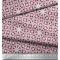 thumbnail image 3 of Soimoi Poly Georgette Fabric Floral Block Print Fabric by the Yard 52 Inch Wide, 3 of 5