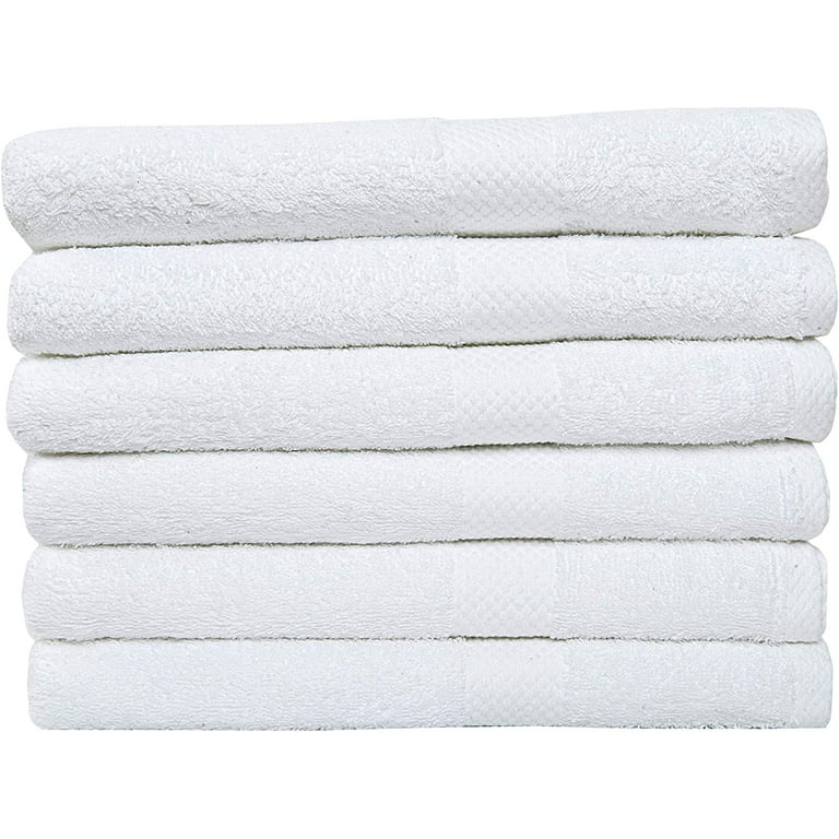 Finest quality Bath Towel-Extra absorbent – Lint free- 27×54 inches – 700  GSM –White. – Akti Cotton