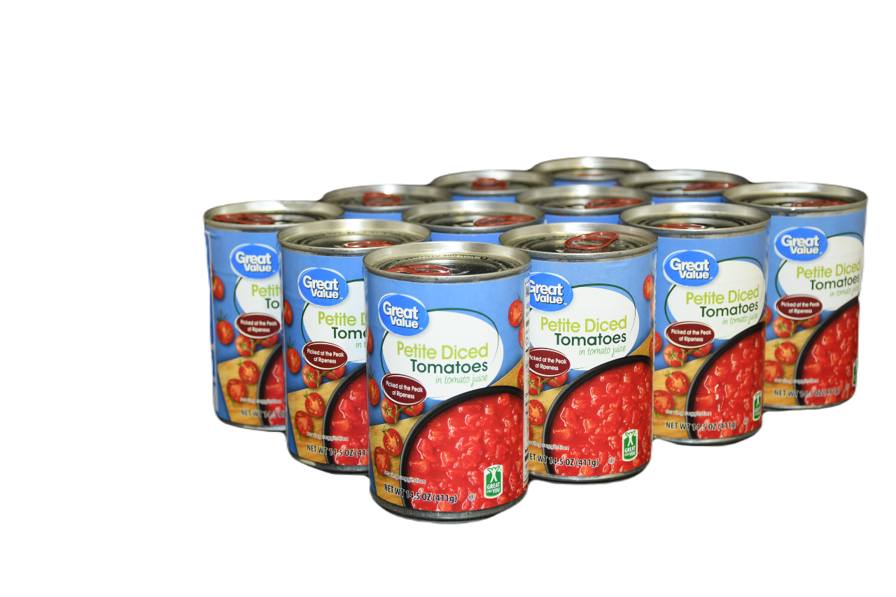 Great Value Petite Diced Tomatoes in Tomato Juice