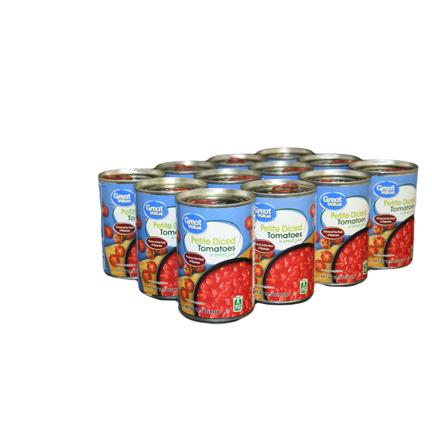 Great Value Petite Diced Tomatoes in Tomato Juice
