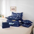 thumbnail image 6 of jejeloiu Cartoon Rocket Planet 7 Pieces Bedding Comforter Set,Space Theme Full Bedding Set For Boys Kids Reversible, 6 of 8