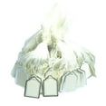 thumbnail image 4 of 1000 piezas de etiquetas blancas con de , etiquetas encadenadas, etiquetas grabables, etiqueta de exhibición para productos, joyería, ropa DYNWAVEMX Etiquetas de precio de cadena, 4 of 8