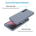 thumbnail image 3 of Cell Phone Cases For S23，S23 Plus，S23 Ultra, Takfox Liquid Silicone Gel Rubber Shockproof Case Ultra Thin Fit Samsung S23 Case Slim Matte Surface Cover for Samsung Galaxy S23 5G - Gray, 3 of 6