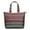 Purple Boho Tribal, variant on Purple Boho Tribal Stripes and Hearts Pattern Travel Tote Bags for Women Carry On,Large Weekender Bags for Women Travel,Multi Functional Duffle Bag for Work,Shopping,Sports