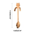 thumbnail image 3 of ChicYu Stainless Steel Teaspoon Set of 6 Pieces for Coffee Milk Tea Dessert Ice Cream Fruit Salad Yogurt and More Multipurpose Kitchen Dining Tableware Rose Gold, 3 of 3