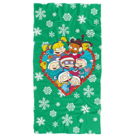 Nickelodeon 90'S, 30'x60' Rugrats Group Christmas Beach Towel
