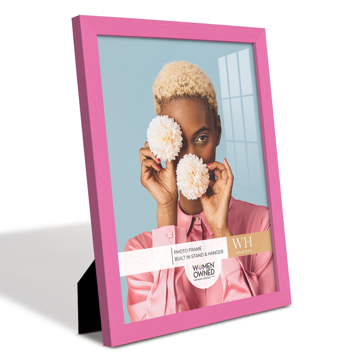Grooved 11 in. x 14 in. Pink Picture Frame (Set of 2)