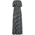 thumbnail image 3 of Robes d'Été pour Femmes Bleu et Blanc en Porcelaine Sans Bretelles Boho Maxi Longue Robe, 3 of 5