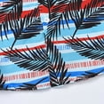 thumbnail image 7 of NIEWTR Toddler Boys Retro Geometric Print Short Sleeve Button Up Shirt Casual Stylish Tops for Kids(Light Blue,5-6 Years), 7 of 7