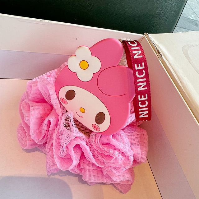 Estuche para lápices con forma de bola de baño y botella con forma de cabeza de conejo de Sanrio, de dibujos animados coreanos, de la serie