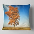 thumbnail image 2 of Designart Colorful Lonely Fall Tree - Landscape Photo Throw Pillow - 16x16, 2 of 5