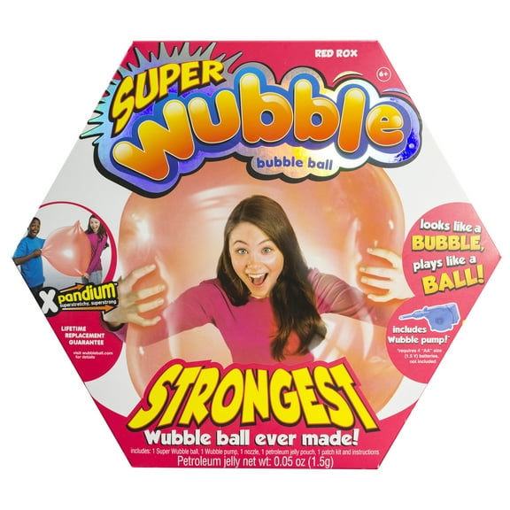 Red Super Wubble Ballwith Pump