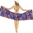 thumbnail image 5 of HAPPY BAY Women's Sarong Bikini Skirt Swimsuit Cover up Summer Wraps Bathing suit Swimwear Beach Wrap Skirts for Women One Size Blue, Turtle, 5 of 5