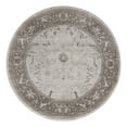 thumbnail image 3 of Unique Loom La Jolla Collection Area Rug - Floral (8' Round Light Gray/Gray), 3 of 7