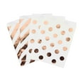 thumbnail image 2 of Koyal Wholesale Rose Gold Foil Favor Bags, Polka Dots and Striped, 24-Pk, Shiny Metallic Colored Party Supplies Decorations, 2 of 4