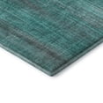 thumbnail image 4 of Addison Rugs Mayfield Washable Transitional Striped Teal Rectangle Rug, 9' x 12', 4 of 6