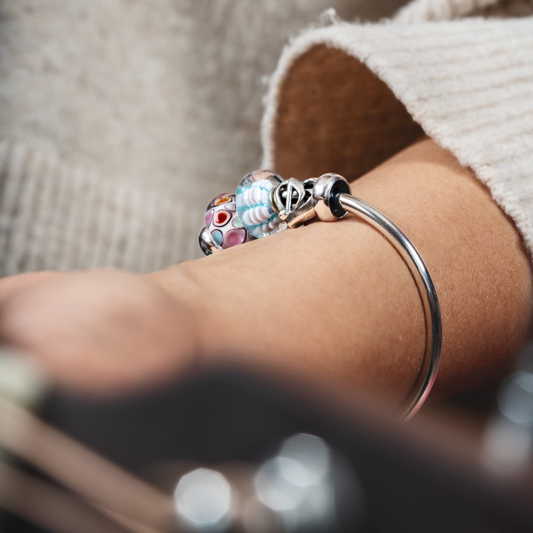 Trollbeads World of Wonders Glass Charm for Silver Bead Bracelet