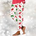 thumbnail image 2 of Mepaouo Womens Christmas Leggings Xmas High Waist Tight Winter Warm Sexy Skinny Yoga Pants(Red,XL), 2 of 4