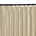 thumbnail image 2 of Linen Textured Pinch Pleat Curtain for Living Room, Room Darkening Window Curtain Panel for Bedroom, Privacy Drape with Double Layer (72 x 84 Inches, 1 Panel, Sand Beige) outdoor curtains, 2 of 7