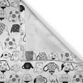 thumbnail image 6 of Ambesonne Tea Party Valance & Curtain, Timeless Teapots, 55"x45", Black White, 6 of 7