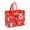 Red, variant on Red Christmas Gift Tote Bag, Non-Woven Fabric, 13.78X9.84X6.69In, Reusable, For Present & Shopping